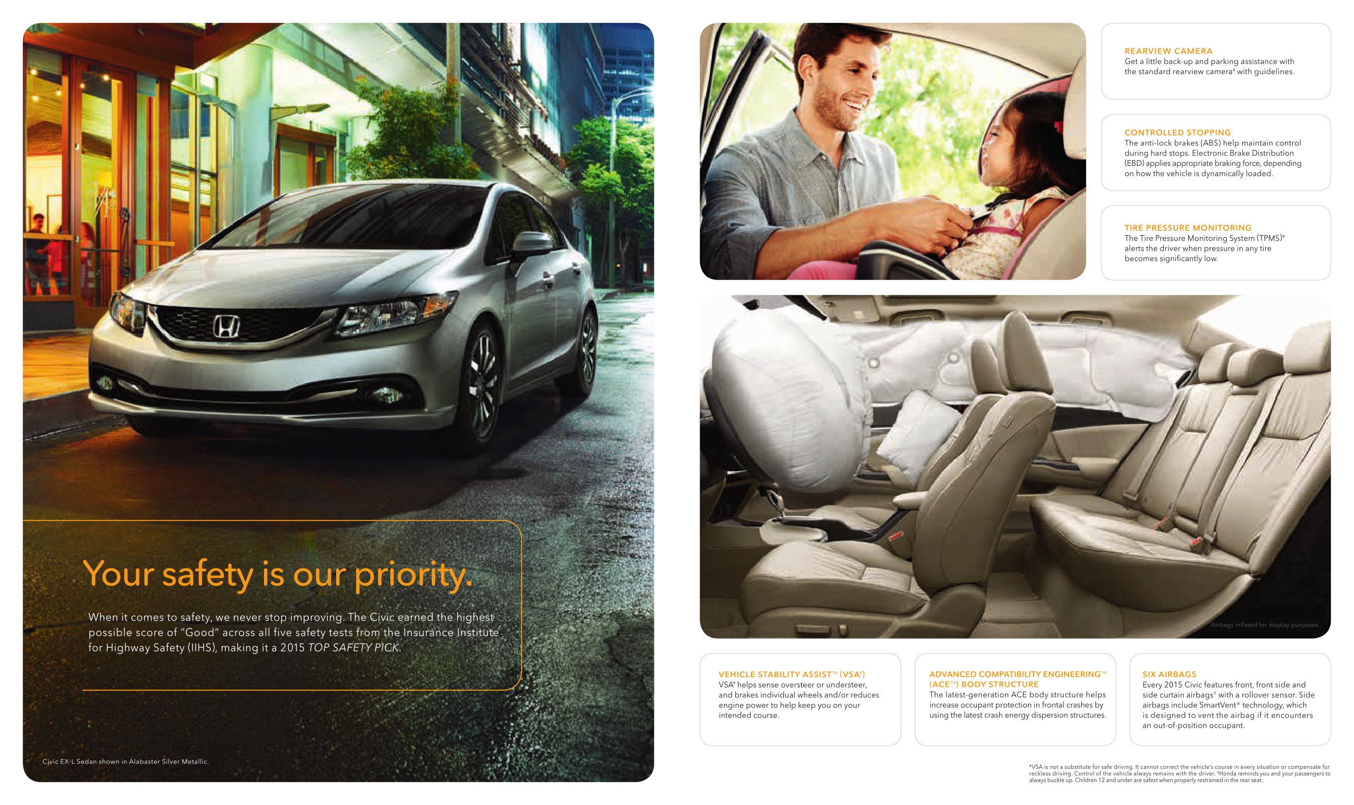 2015 Honda Civic Brochure Page 2
